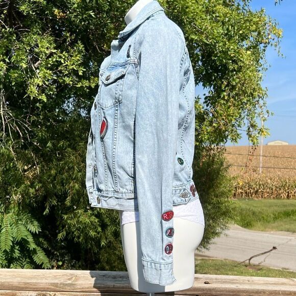 ZARA TRF Denim Jacket Trucker Style Size Medium - Picture 5 of 16